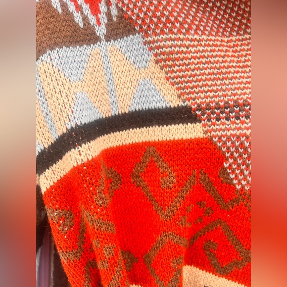 ANA Aztec wrap sweater size xs with belt - Picture 2 of 7